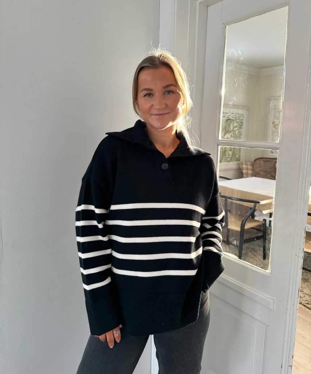 Levete Room Danni 1 Genser Stripe Sort