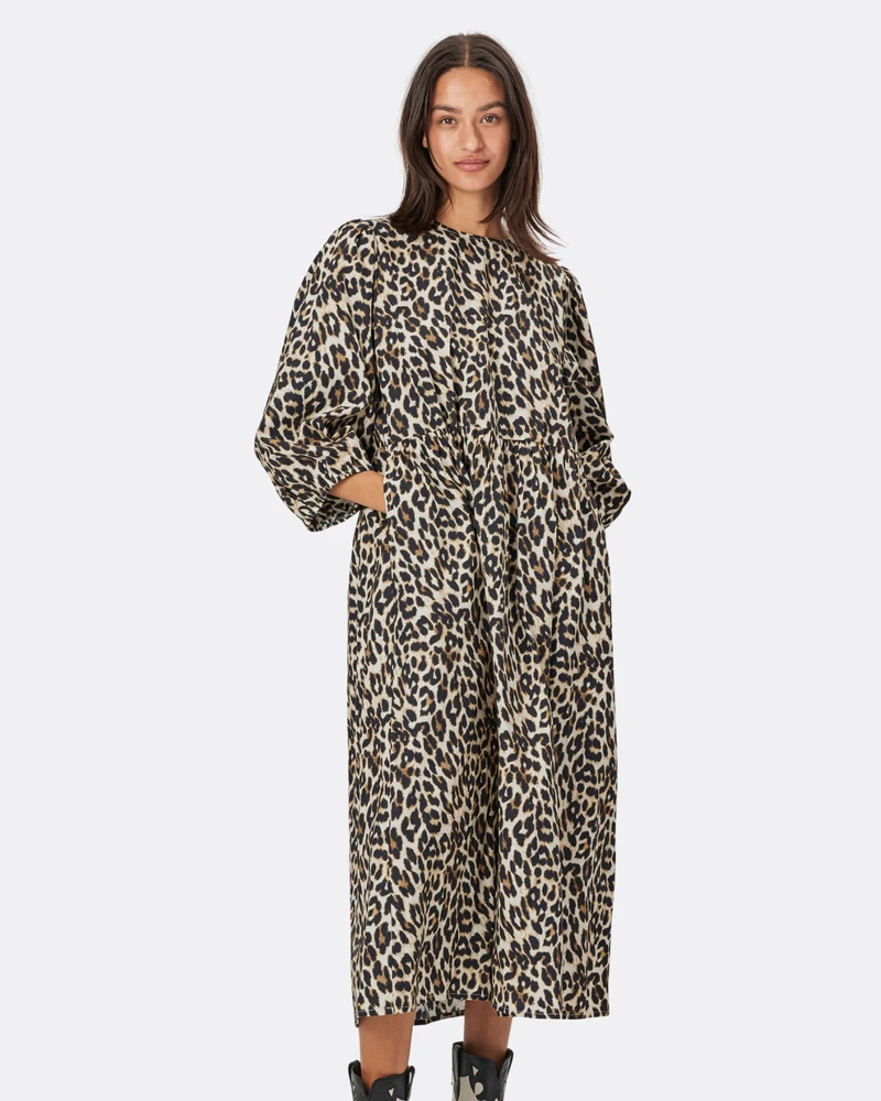 Lollys Laundry Marion Kjole Leopard Print