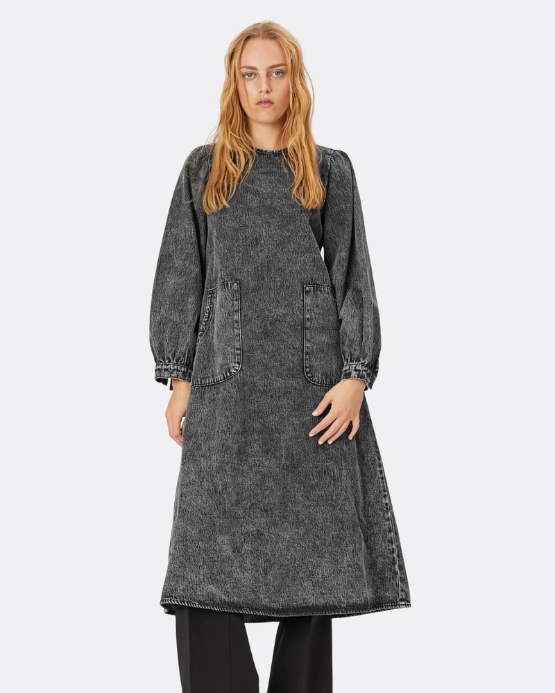 Lollys Laundry Lucas Kjole Dark Grey Melange