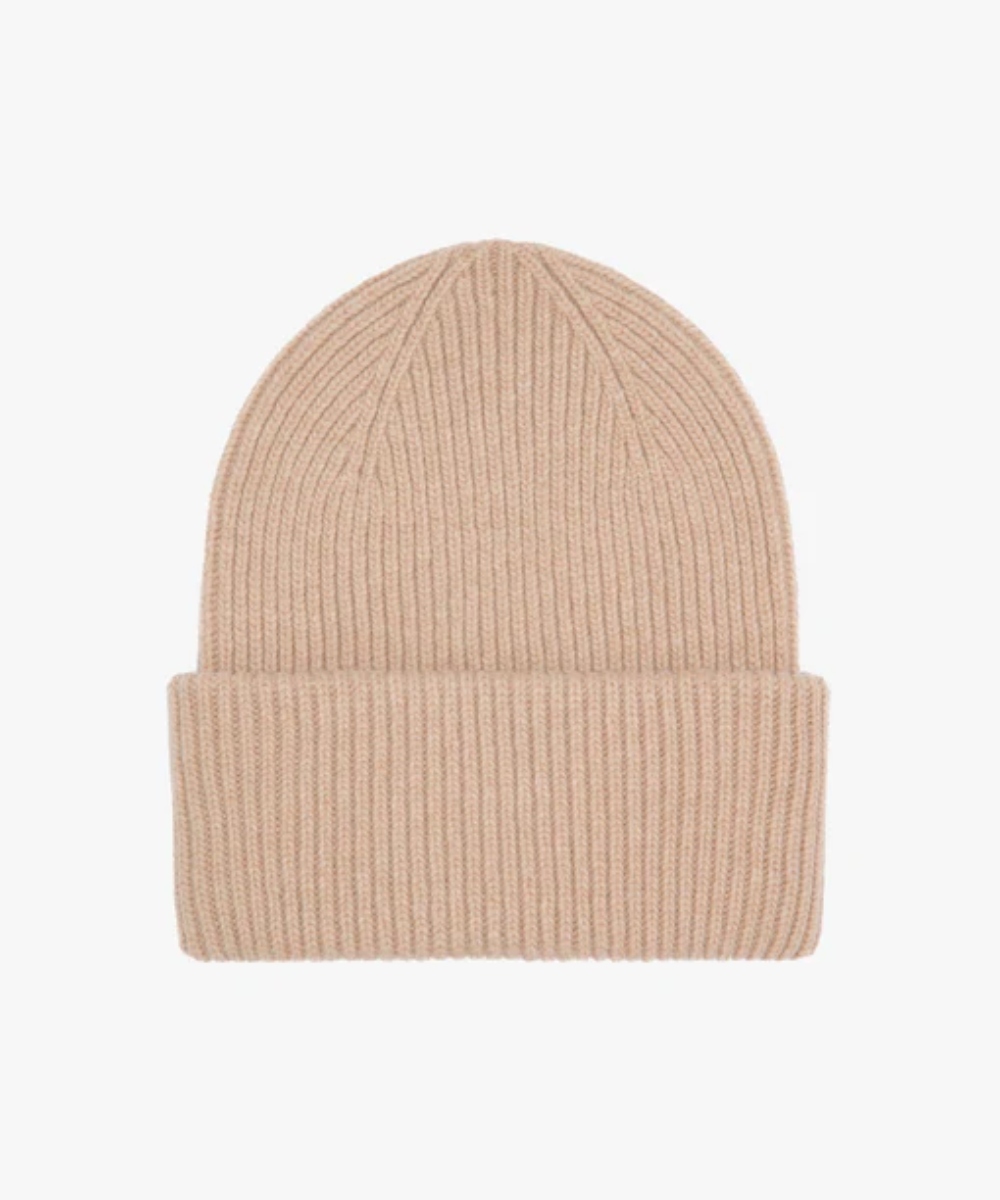 Colorful Standard Merino Wool Beanie Lue Honey Beige