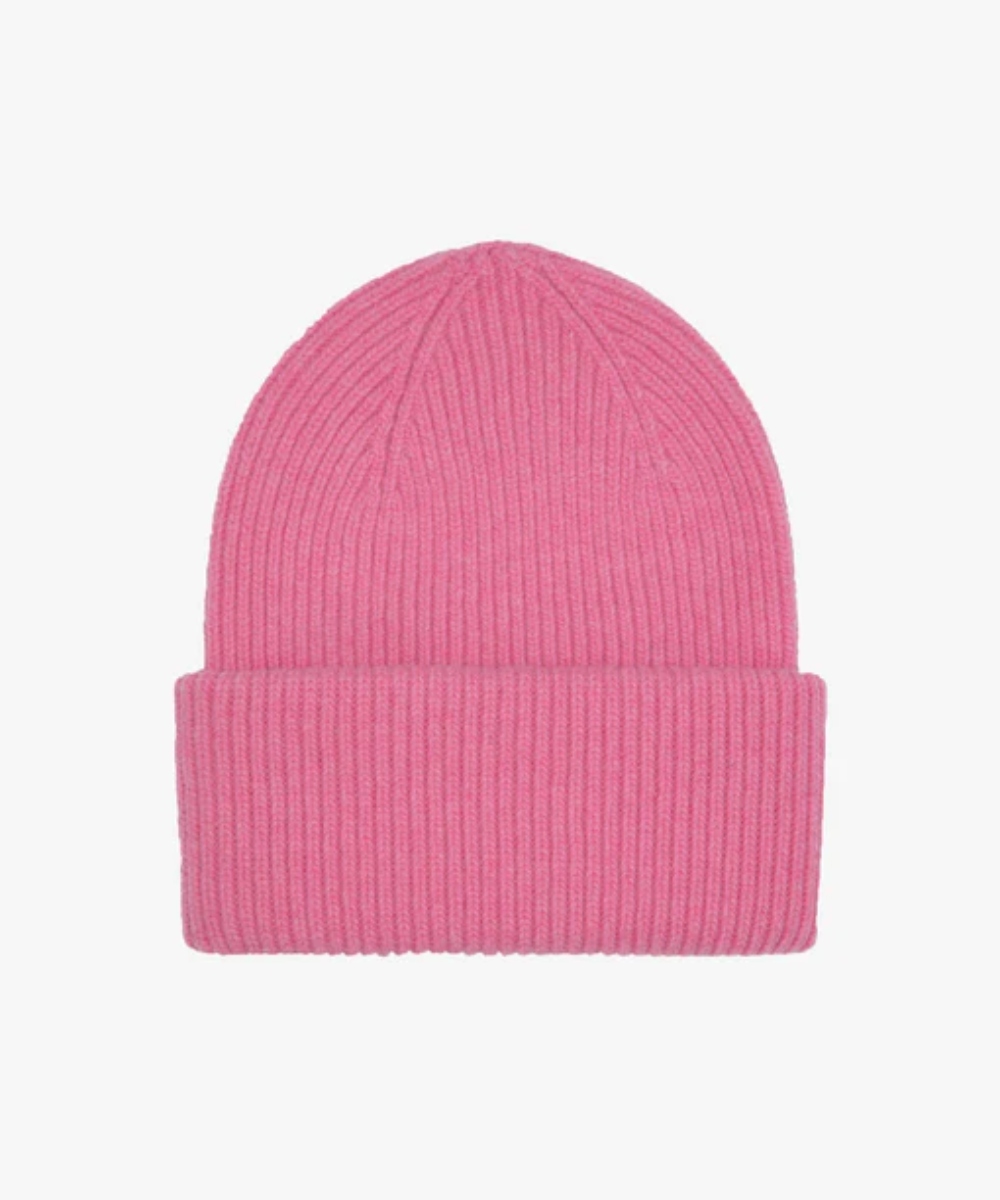 Colorful Standard Merino Wool Beanie Lue Bubbelgum Pink