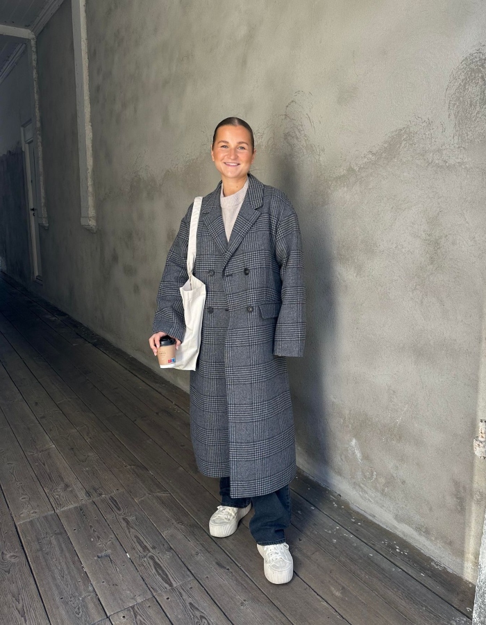 Levete Room Doris 2 Kåpe Grey Check