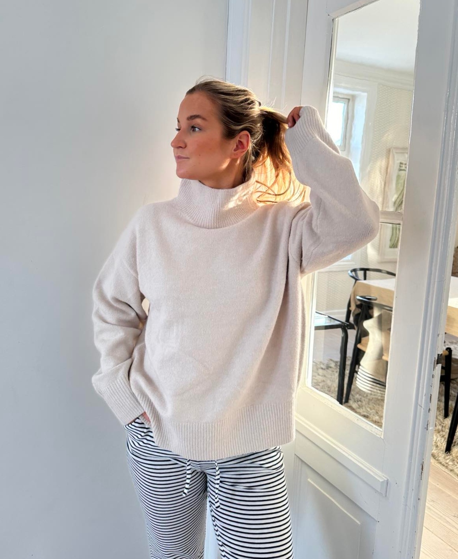 Neo Noir Kalina Knit Genser Ivory