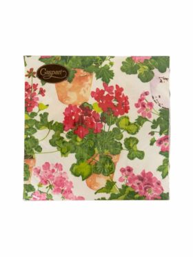 Caspari Servietter Middag Trailing Geranium