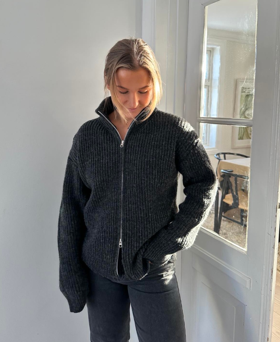Levete Room Kalima 27 Cardigan Mørk Grå