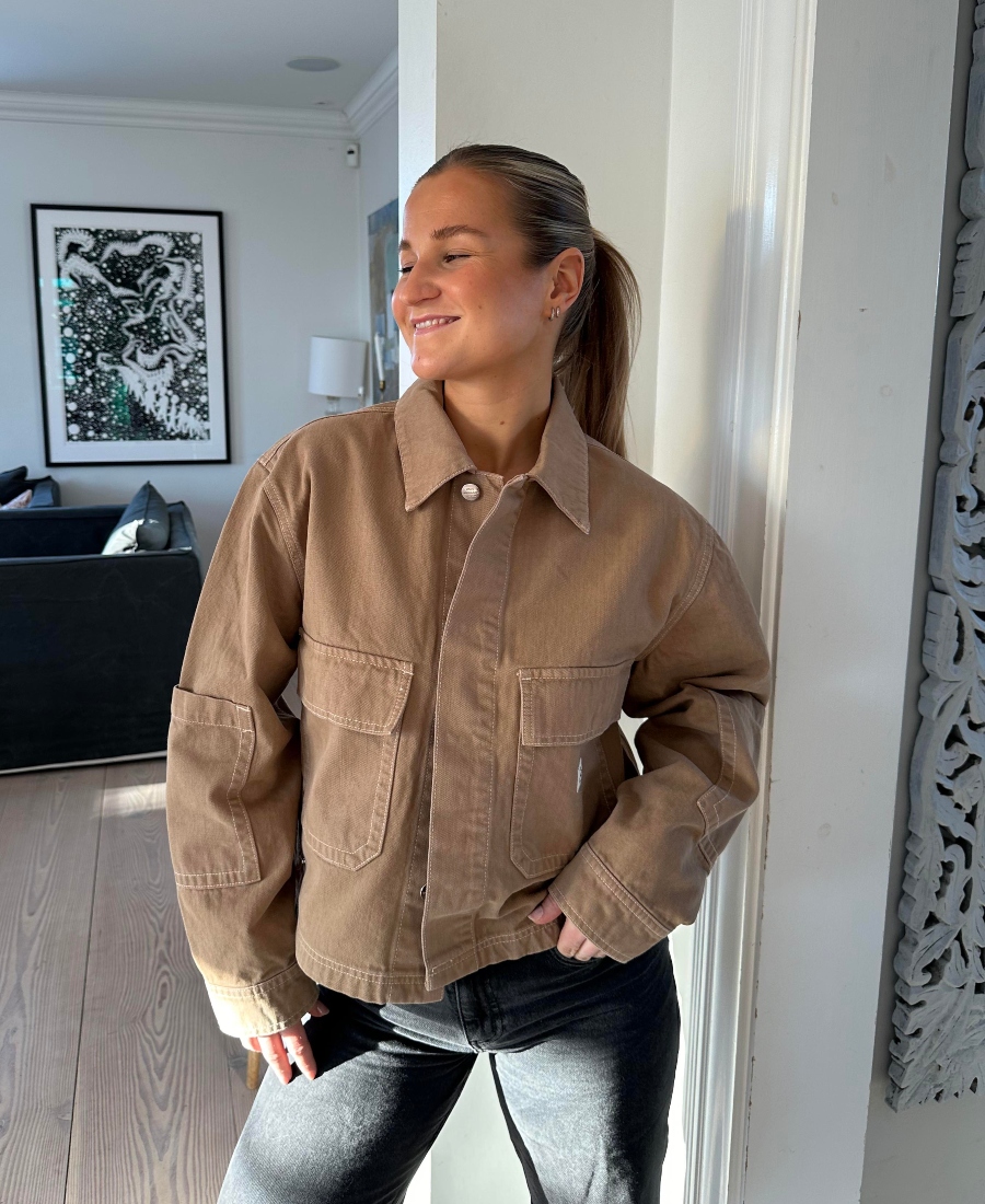 MADS NØRGAARD Soil Denim Ketty Jakke Tiger's Eye