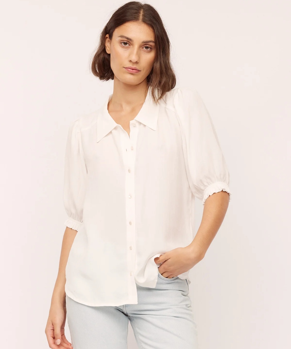 Once Untold Sunday Bluse Dream White