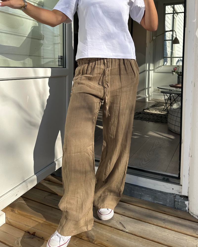 TIFFANY Linbukse Light Brown