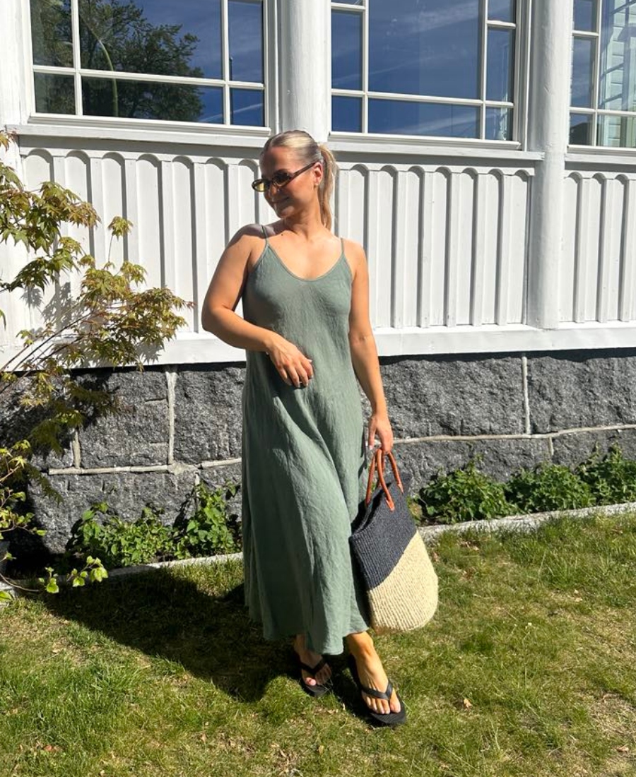 TIFFANY Abbelone Long Linkjole Grønn