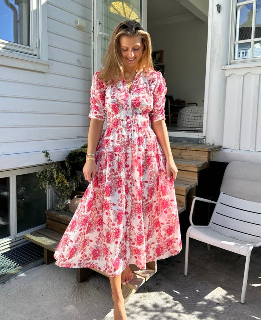 MISSMAYA Fabienne Kjole Rasberry