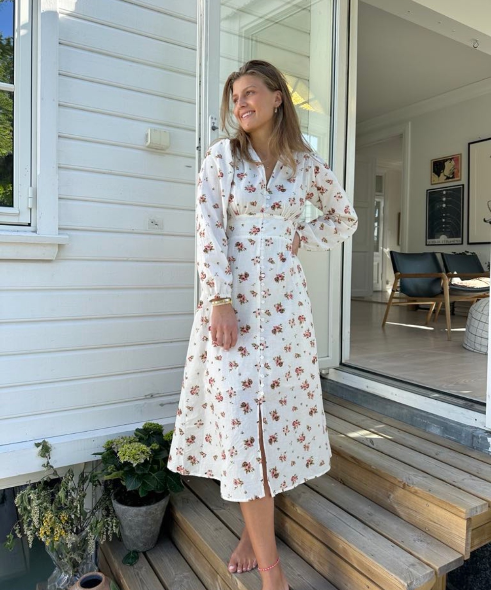 MISSMAYA Lalita Kjole Rose Linen