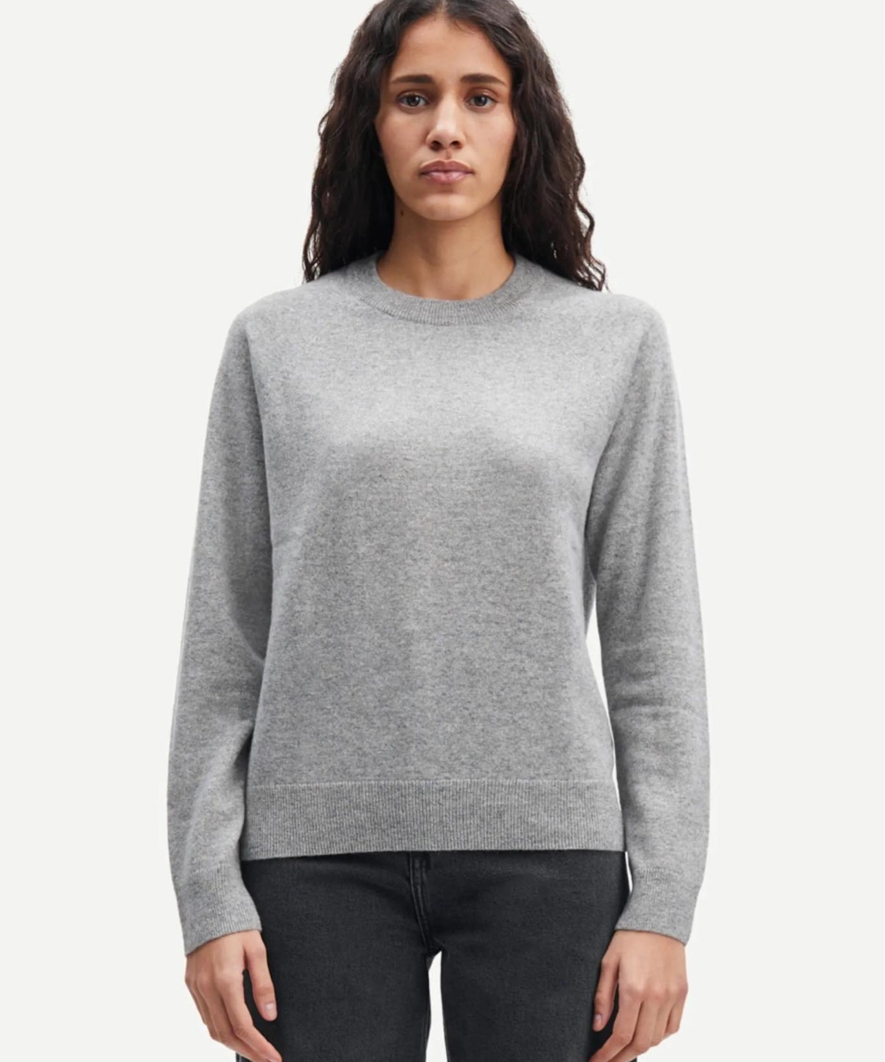 Samsøe & Samsøe Boston O-Neck Grey Melange