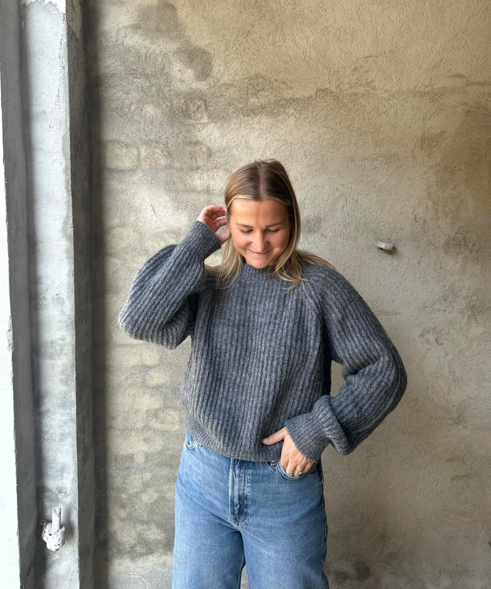 Samsøe & Samsøe Layla Crew Neck Genser Grey Melange