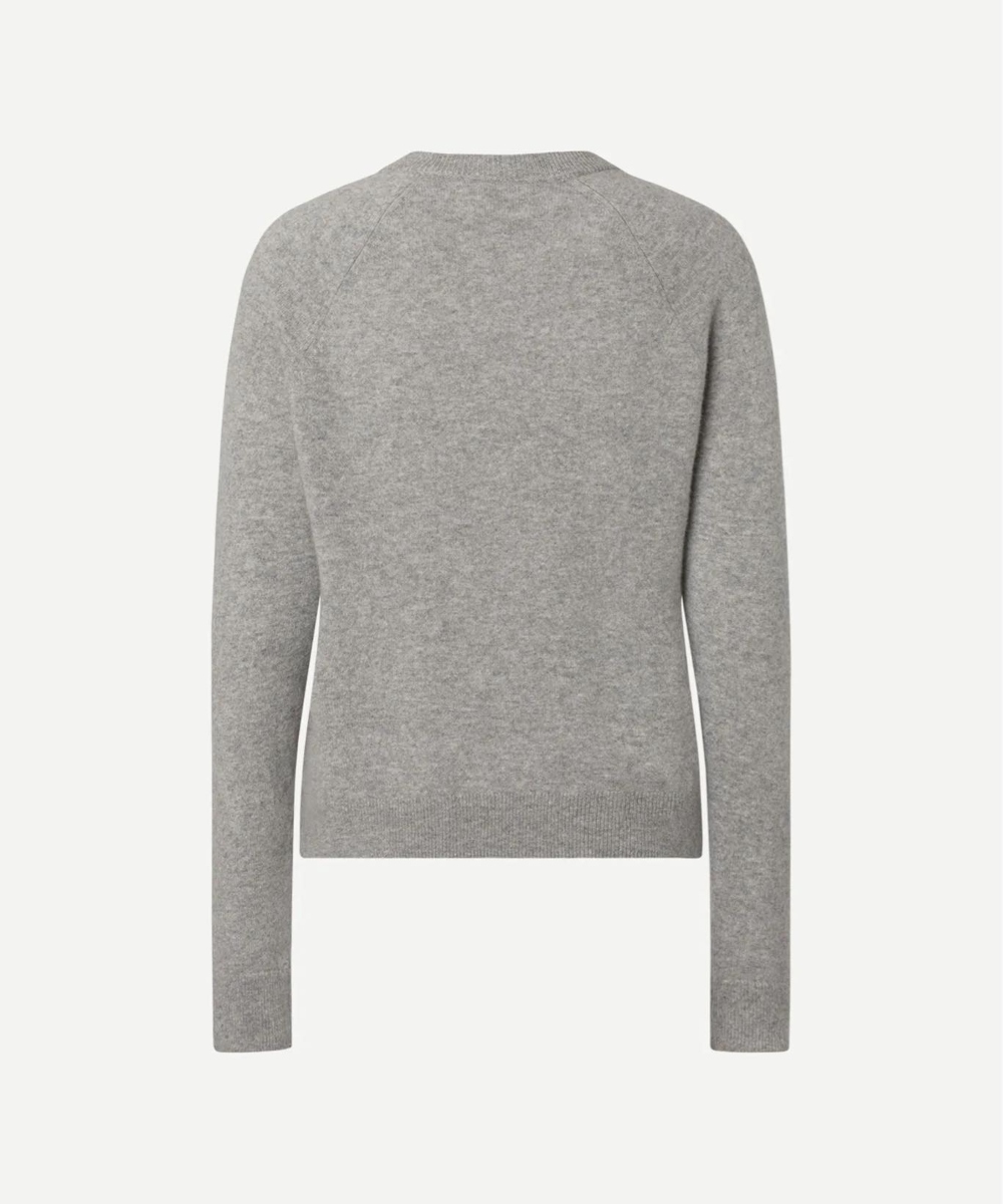 Samsøe & Samsøe Boston O-Neck Grey Melange - Bilde 4