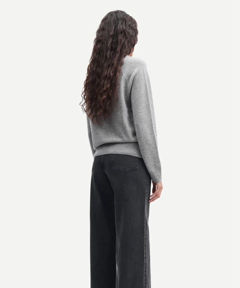 Samsøe & Samsøe Boston O-Neck Grey Melange - Bilde 2