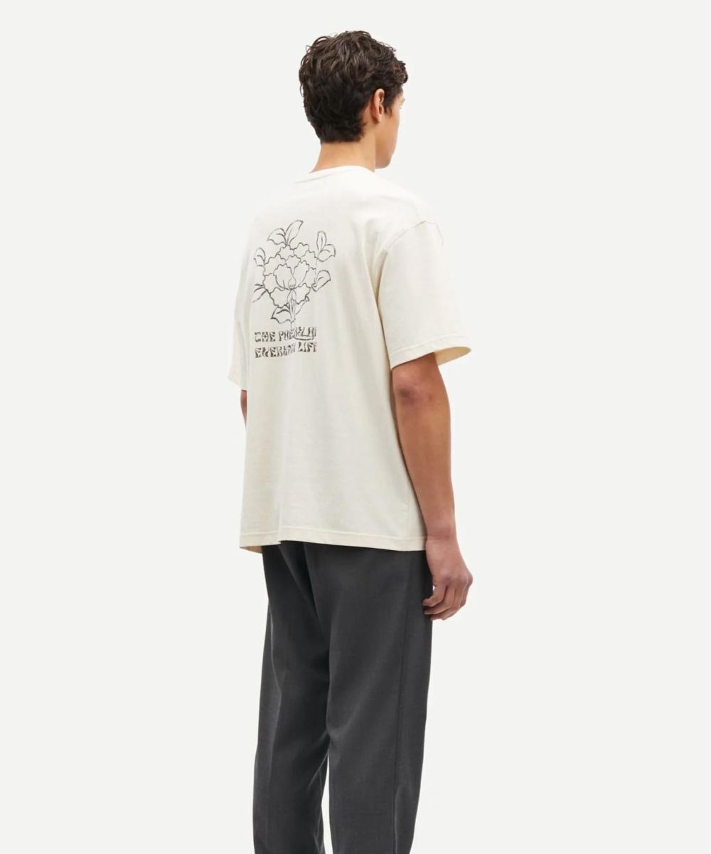 Samsøe & Samsøe Sapoetry T-skjorte Neutral Lotus - Bilde 3