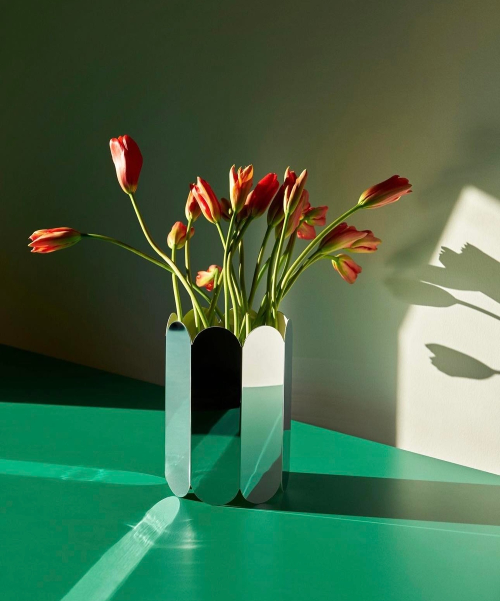 HAY Arcs Vase Sølv