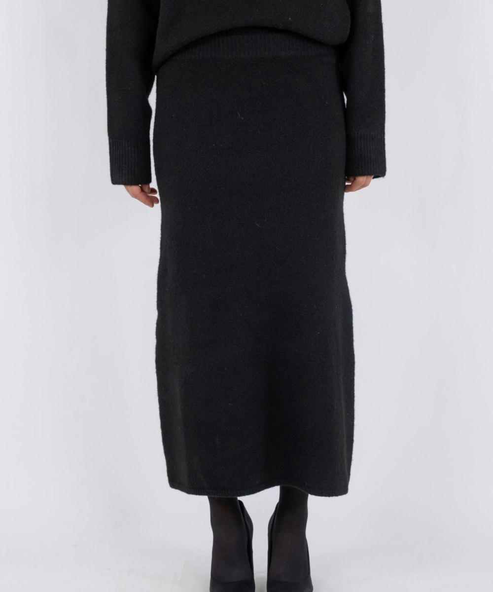 Neo Noir Ashanti Knit Skjørt Sort