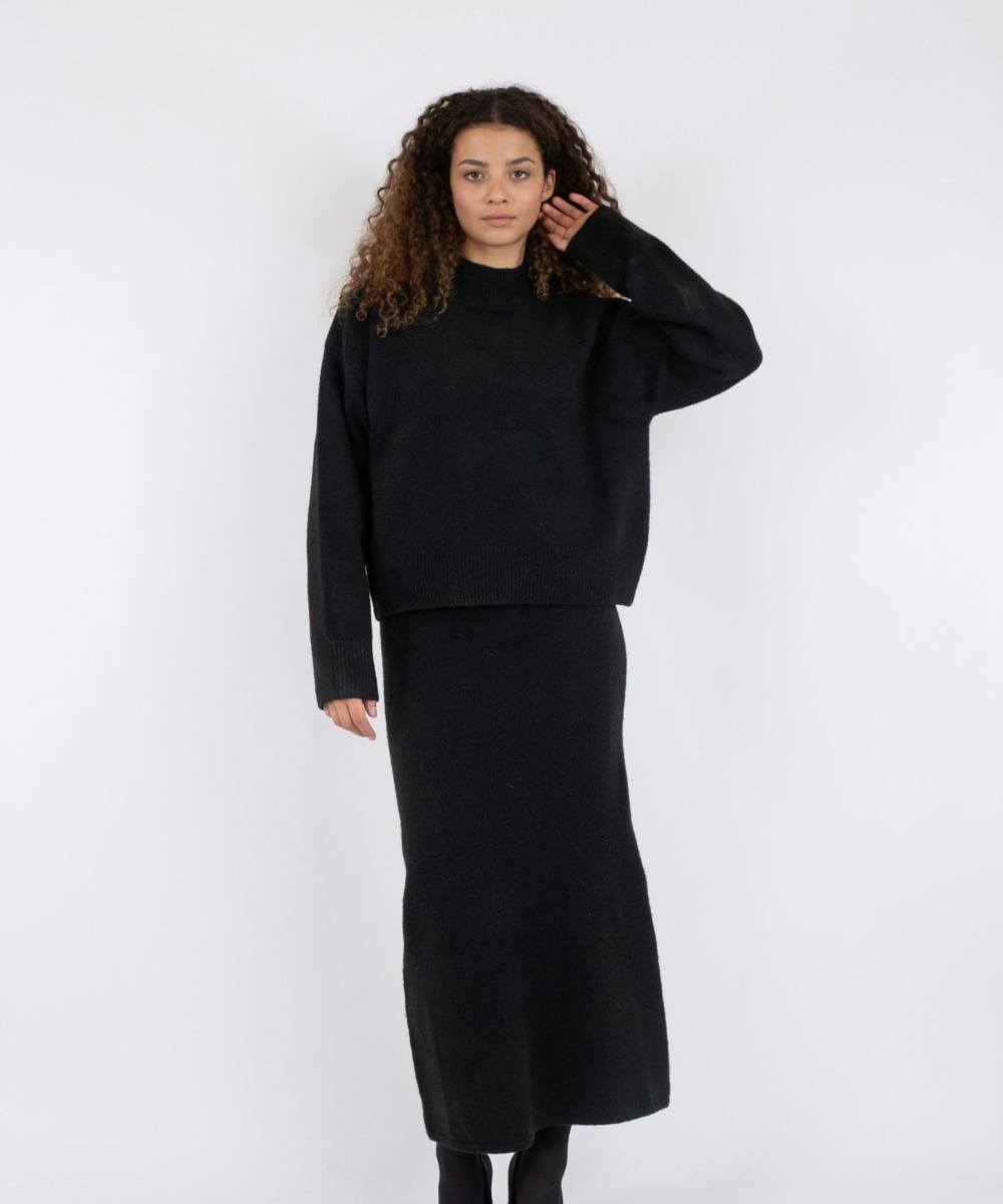 Neo Noir Paulina Knit Genser Sort - Bilde 2