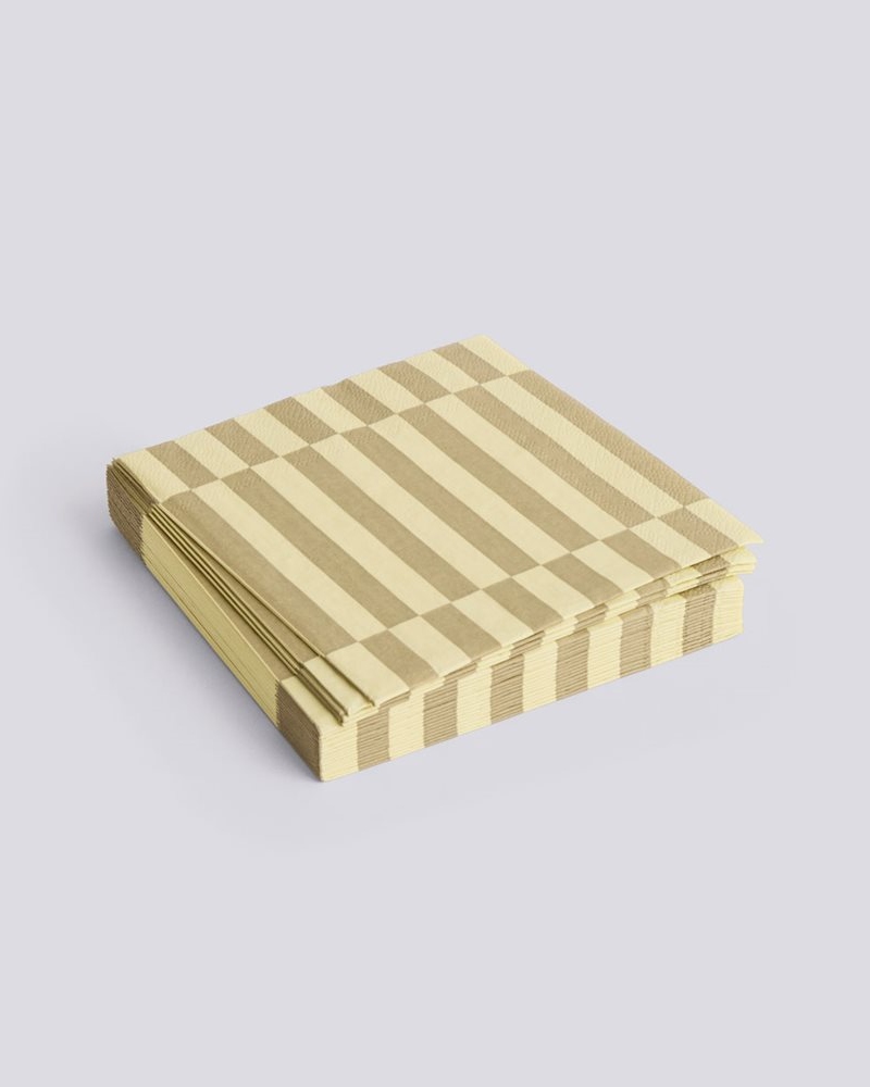 HAY Pattern Servietter Lunsj Cream Sand Pillar Stripe