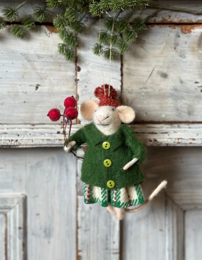 UND Tovet Ulldyr Julepynt Sissel Kjærestemus