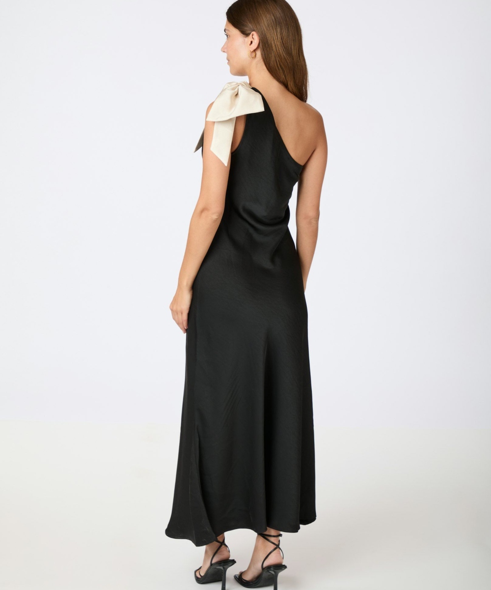 Neo Noir Bow Kjole Sort - Bilde 3