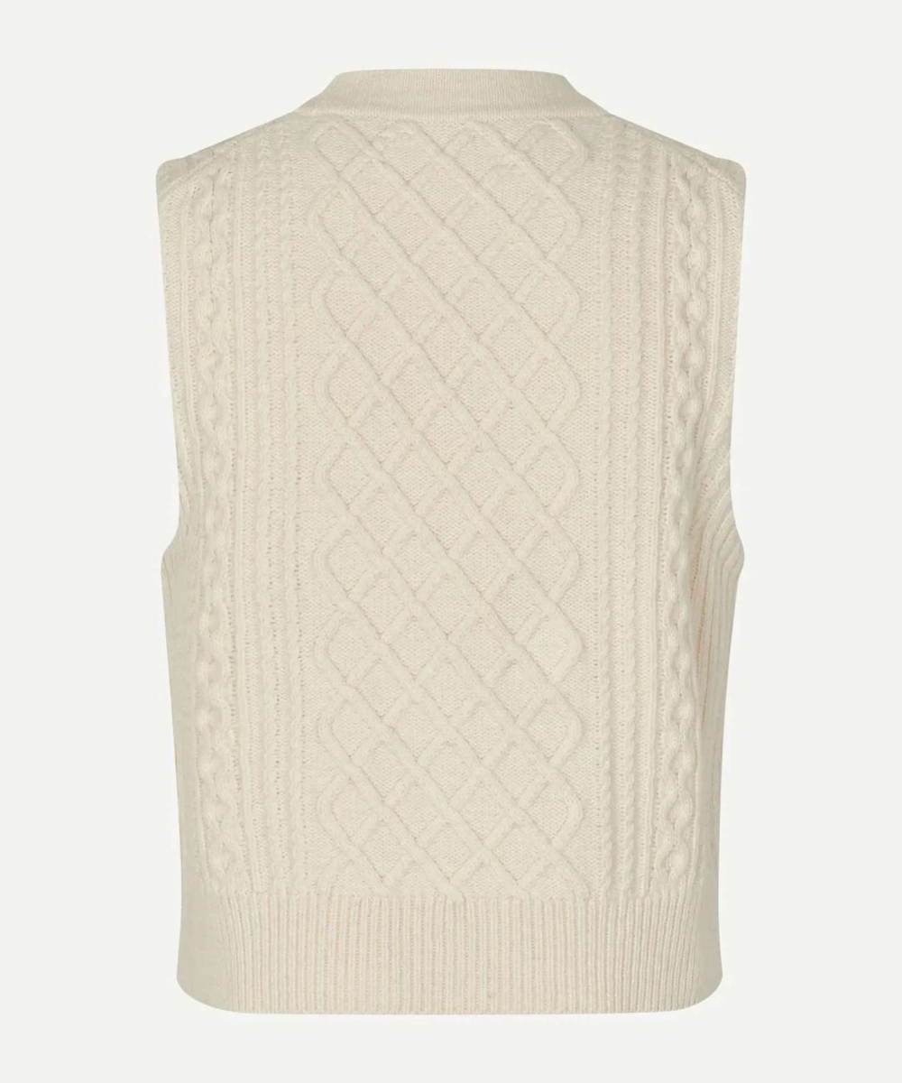 Samsøe & Samsøe Sadene Vest Turtledove - Bilde 3