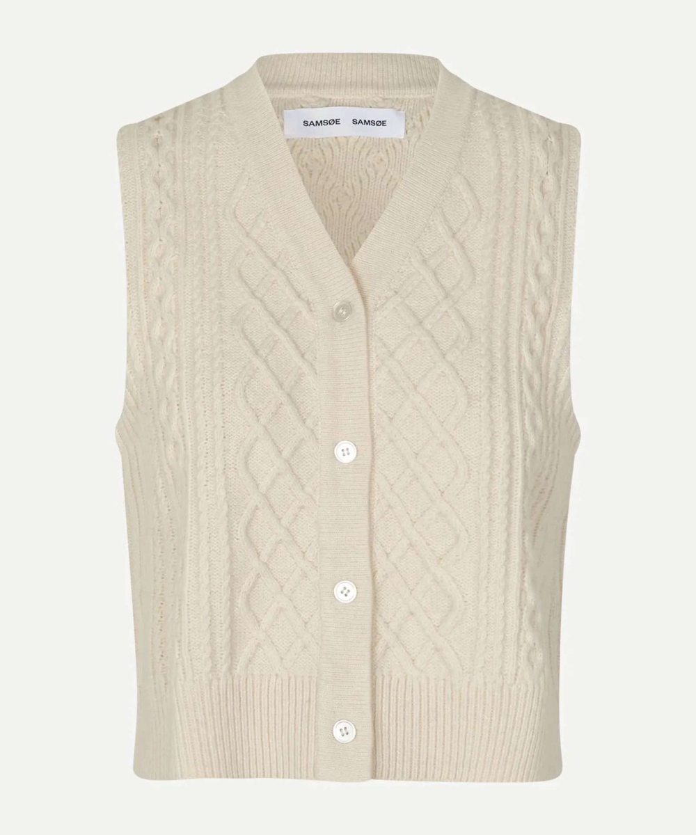 Samsøe & Samsøe Sadene Vest Turtledove - Bilde 2