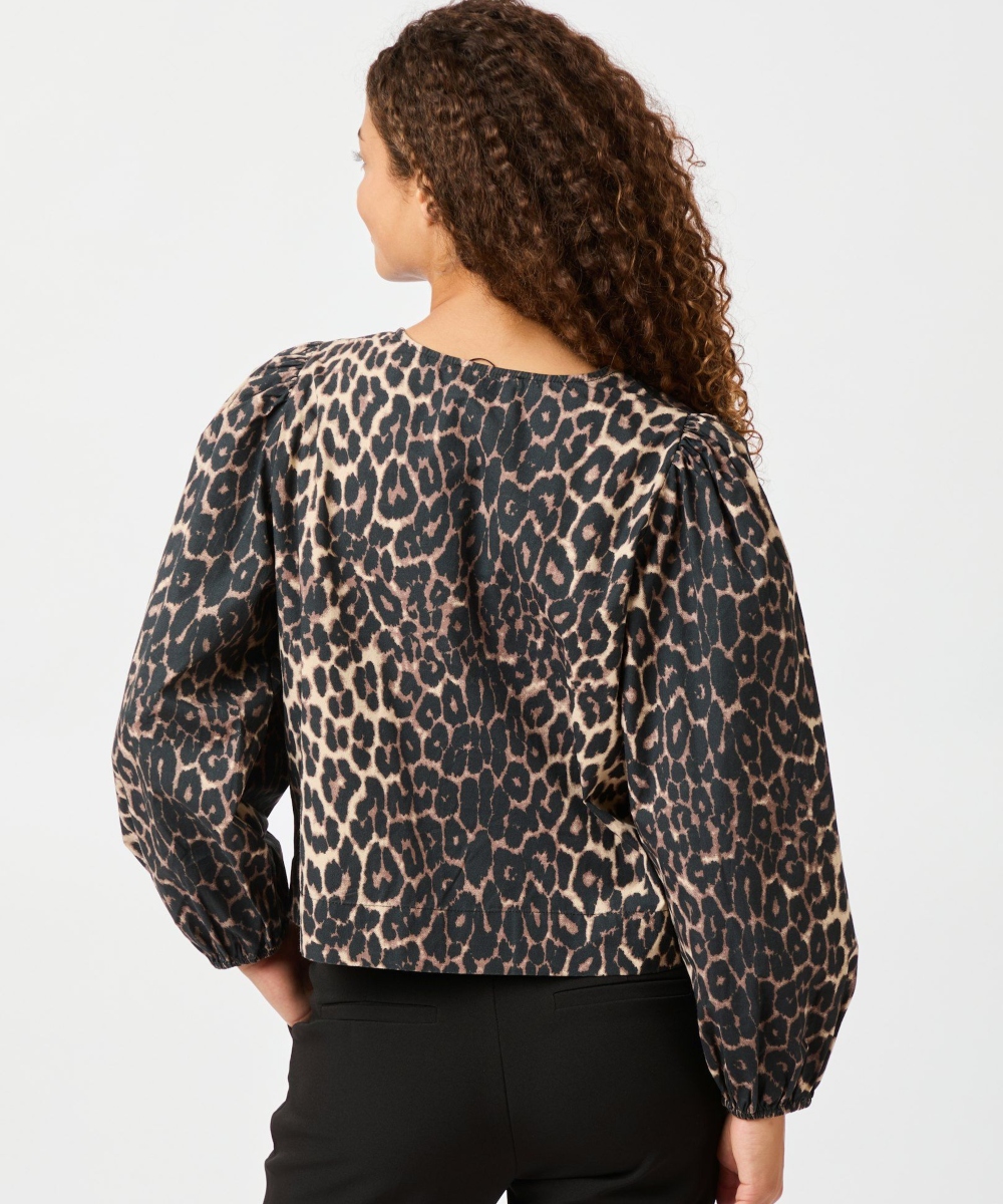 Neo Noir Tova Leo Bluse Leopard - Bilde 2