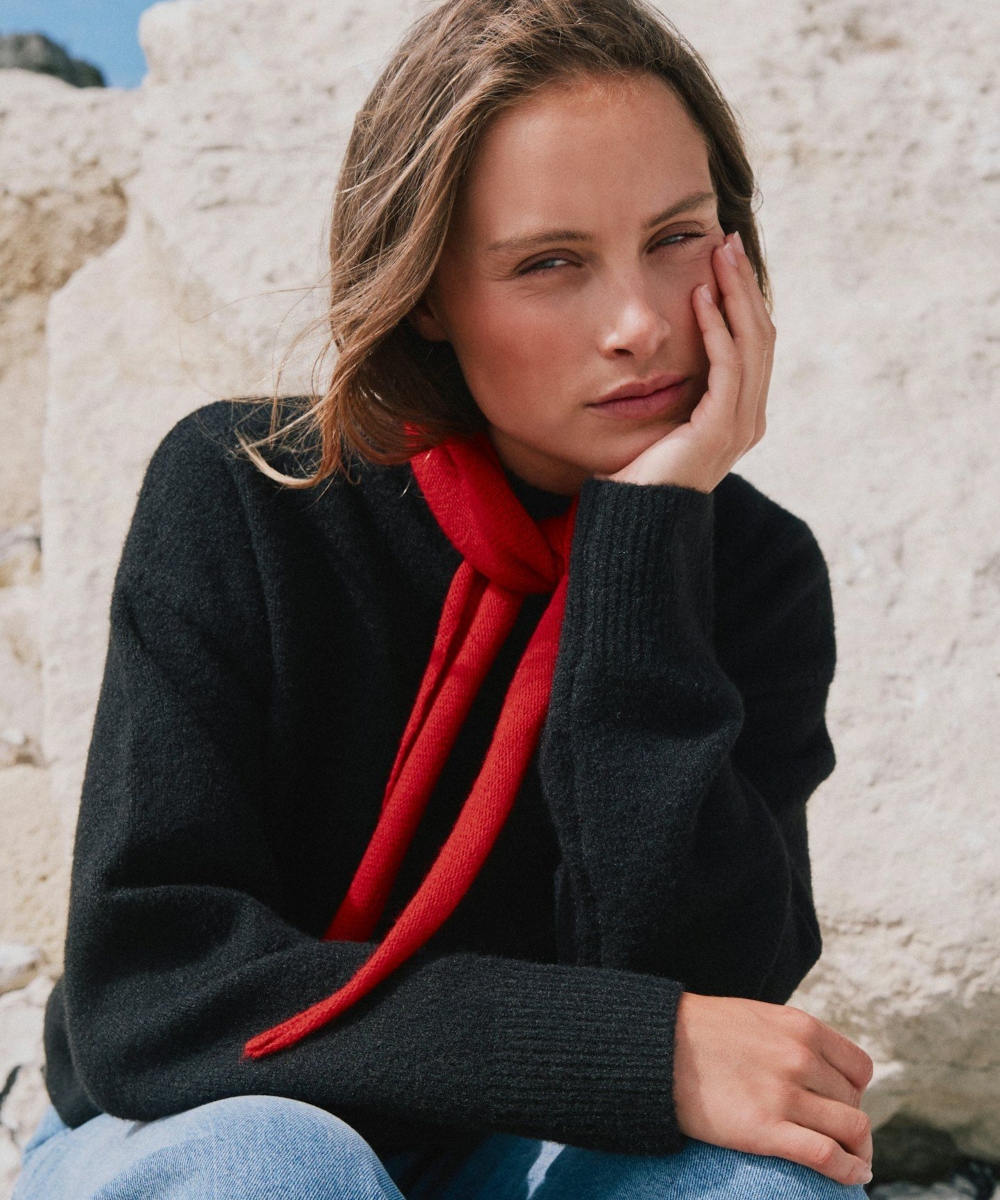 Neo Noir Misty Knit Skjerf Rød