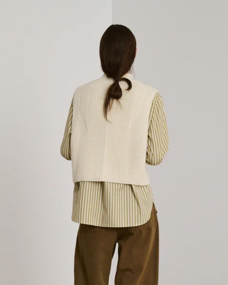 Soeur Byron Knit Vest Ecru - Bilde 2