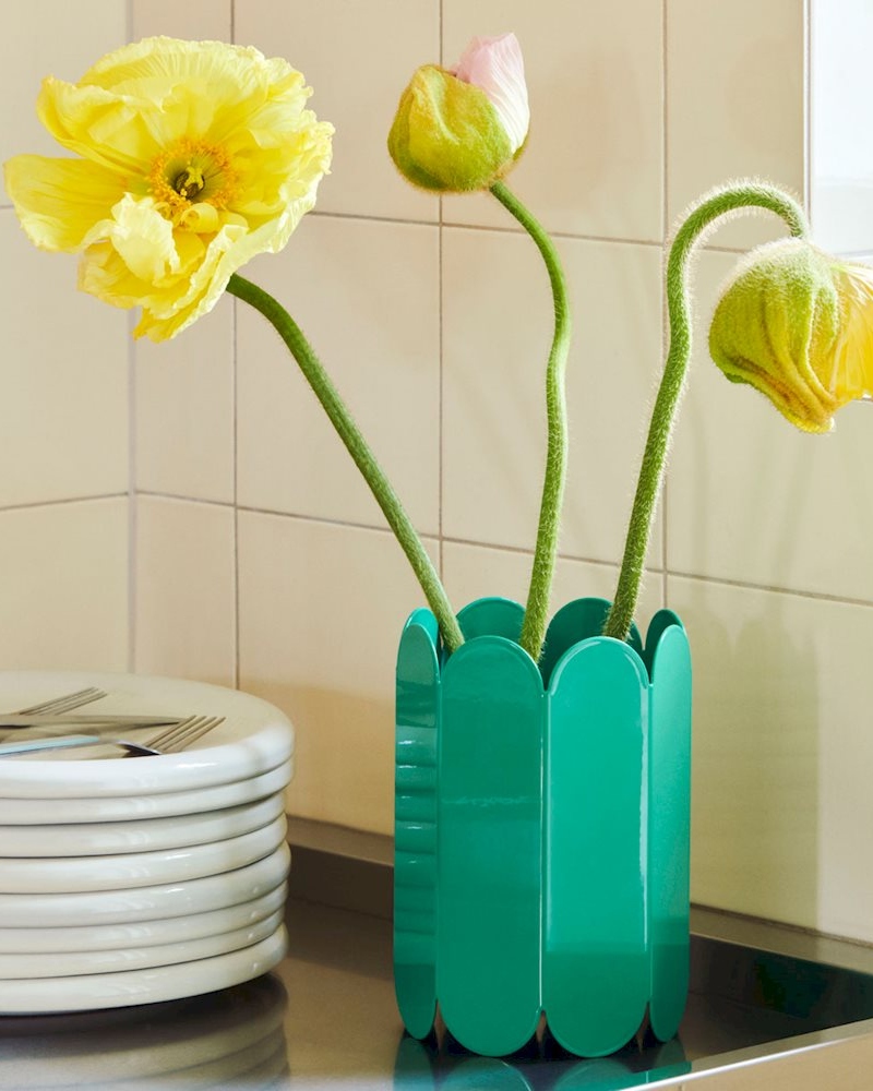 HAY Arcs Vase S Grønn