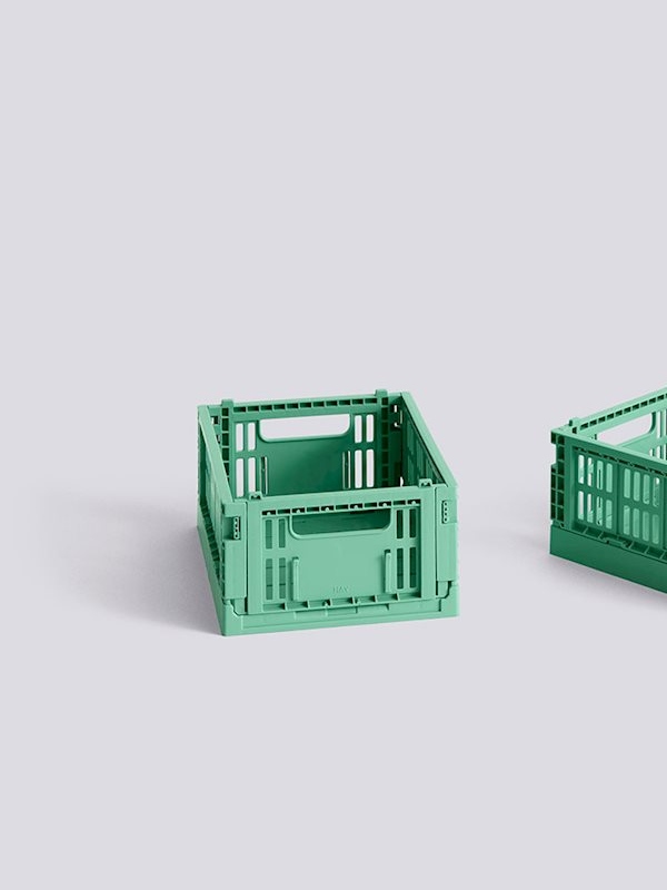 HAY Colour Crate Mini Stablekasse Dark Mint