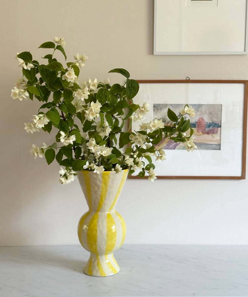 &K Amsterdam Rhombic Vase Striper Gul