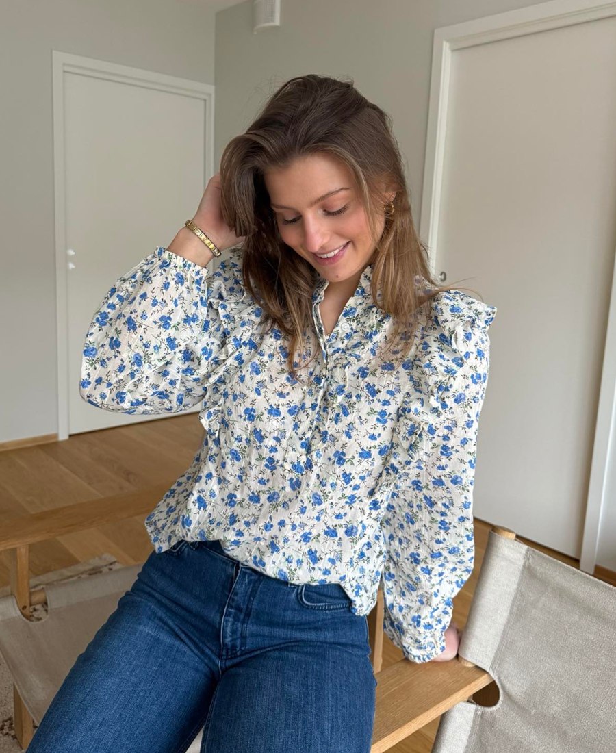 MISSMAYA Maya Bluse Spring Blue