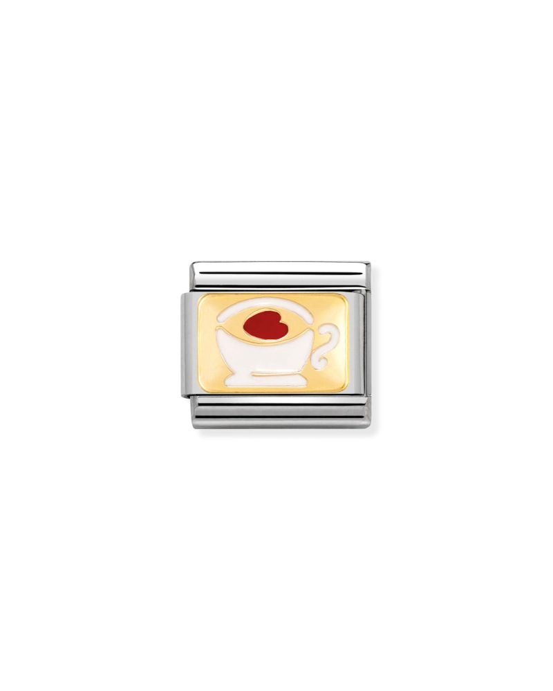 NOMINATION Hverdag Links Kaffe Kopp Hjerte Rød