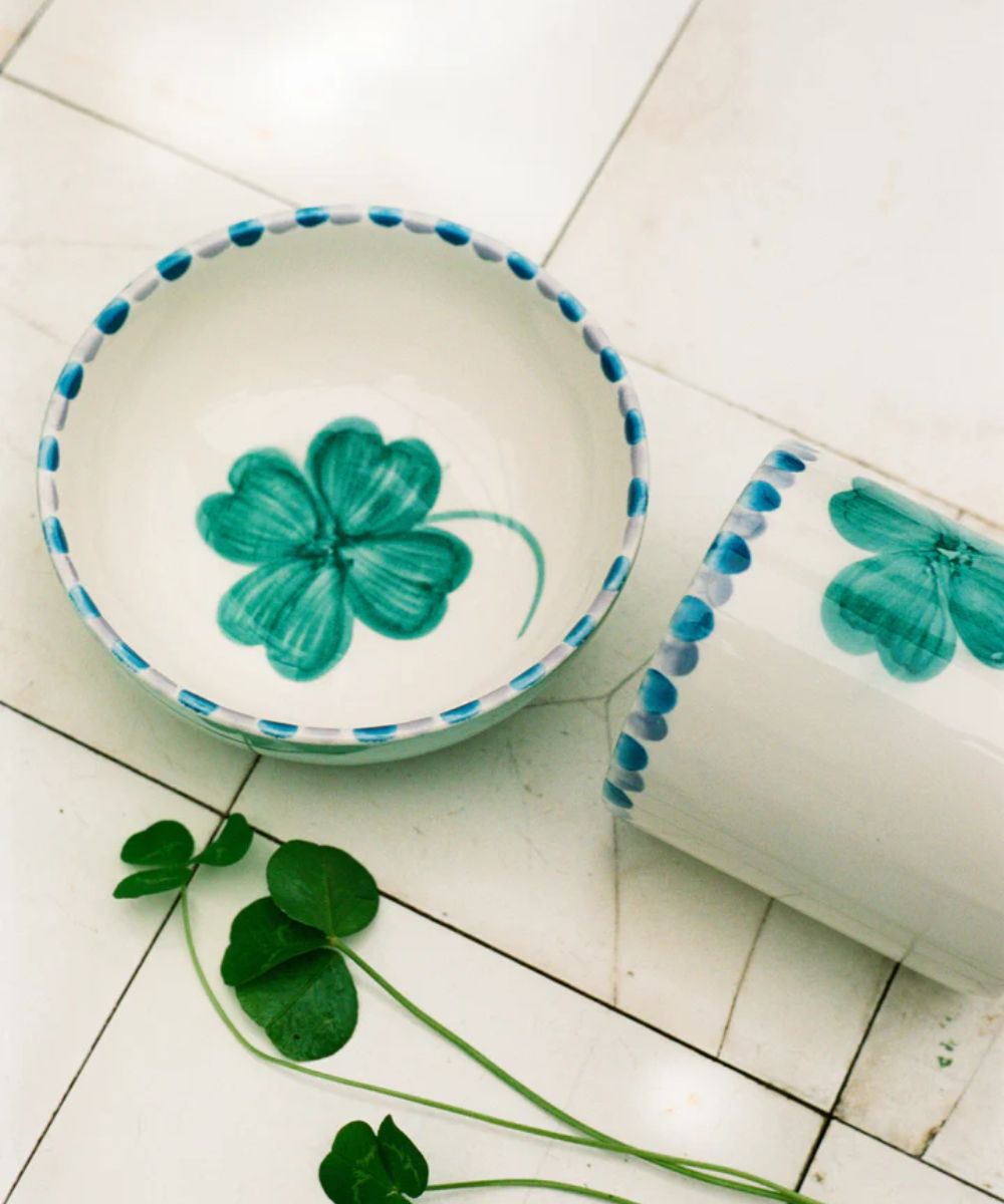 Rice Ceramic Bowl Soft Green
