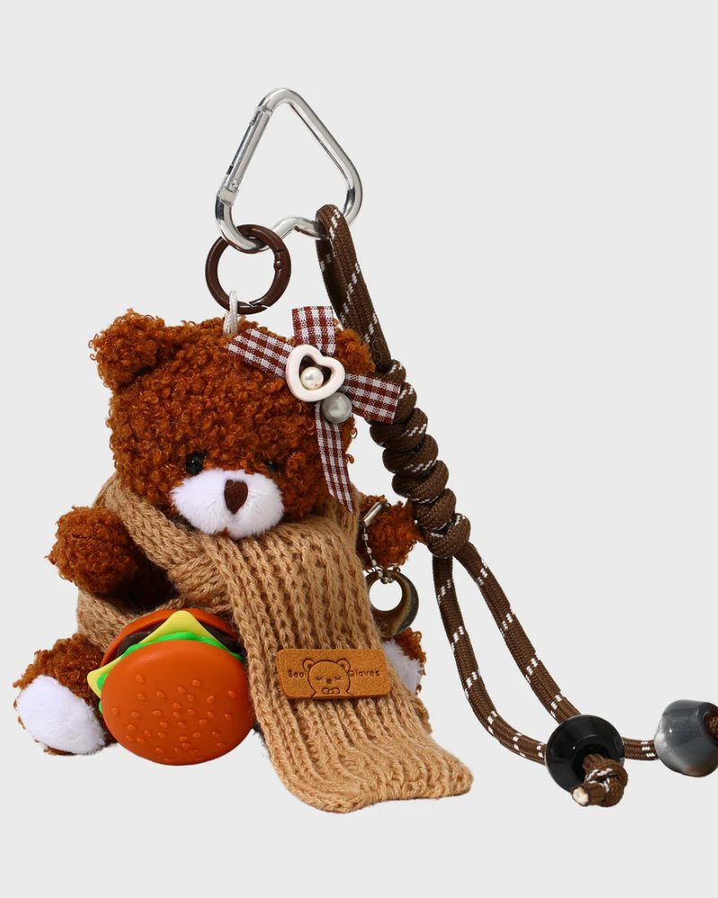 Sticky Bestie Teddybear Charm Sett Burger