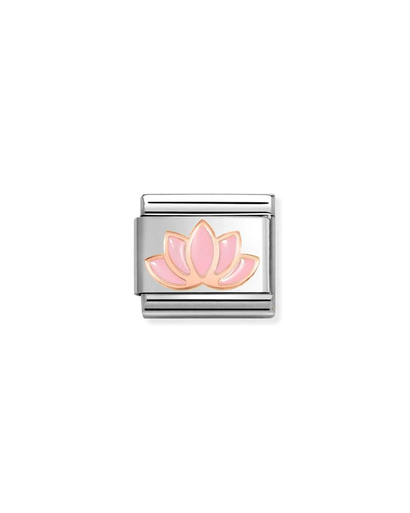 NOMINATION Natur Links Lotus Blomst Rosegull Rosa
