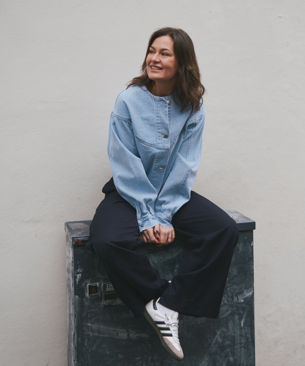 Neo Noir Mavis Denim Jacket Light Blue