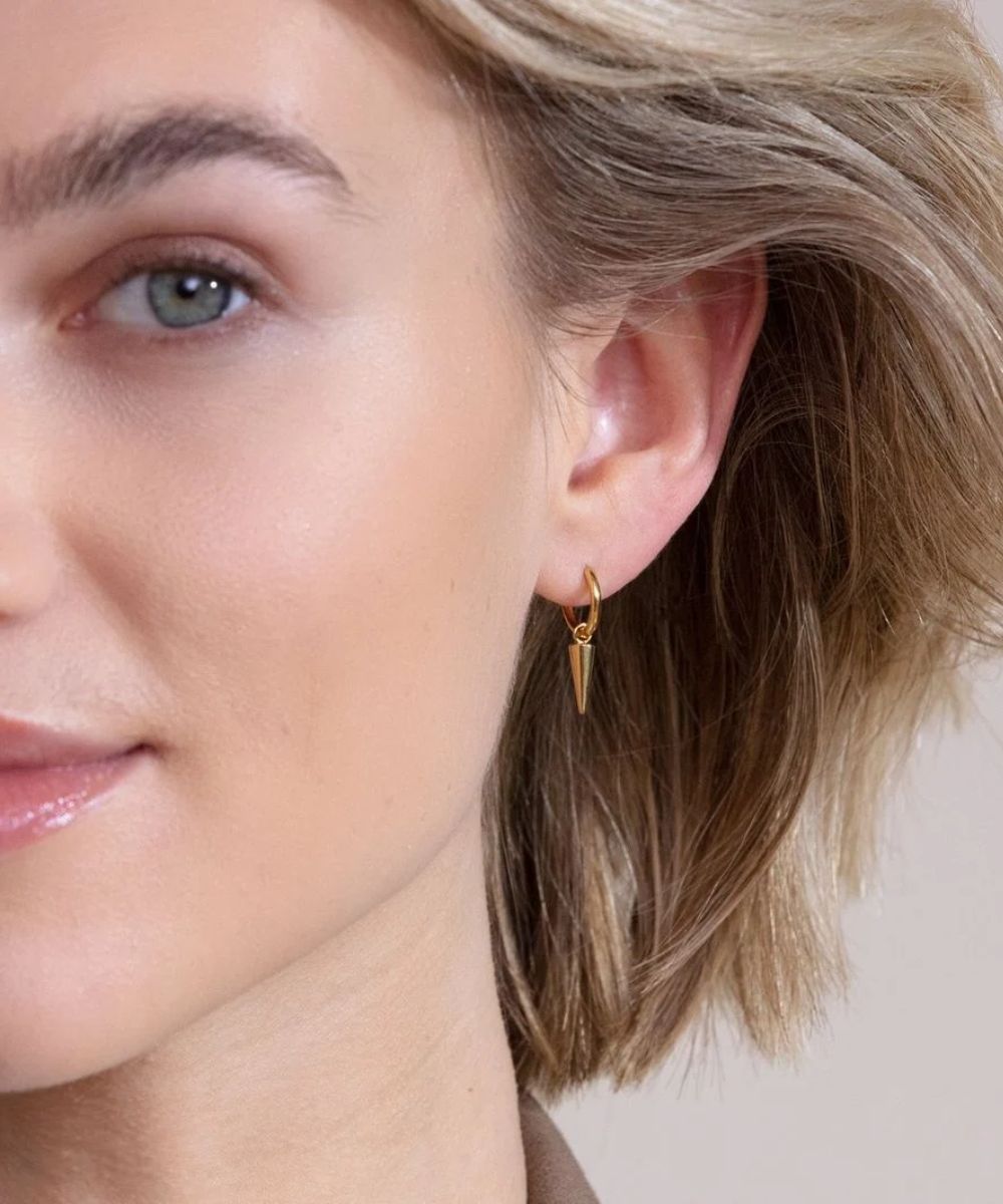 Edblad Peak Hoops Mini Gold