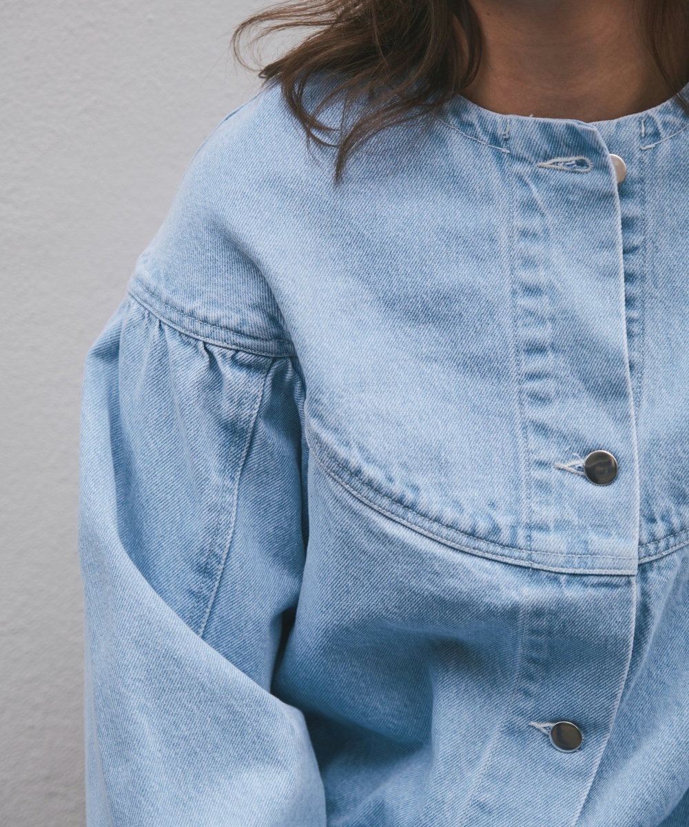Neo Noir Mavis Denim Jacket Light Blue - Bilde 2