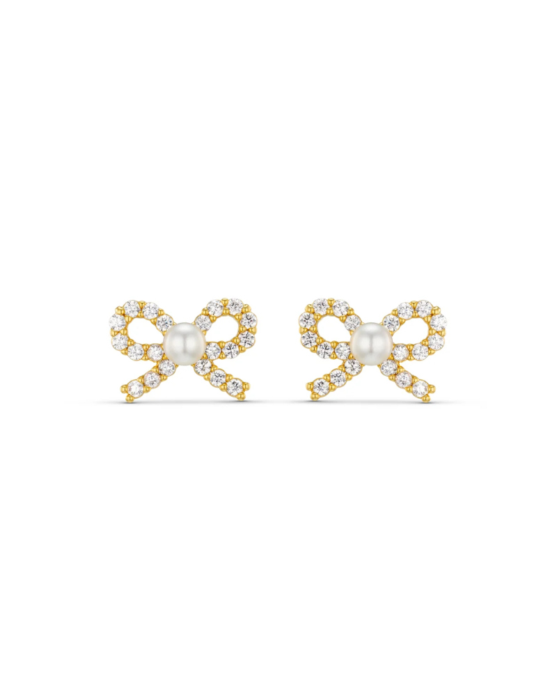 ORELIA Pearl & Crystal Sløyfe