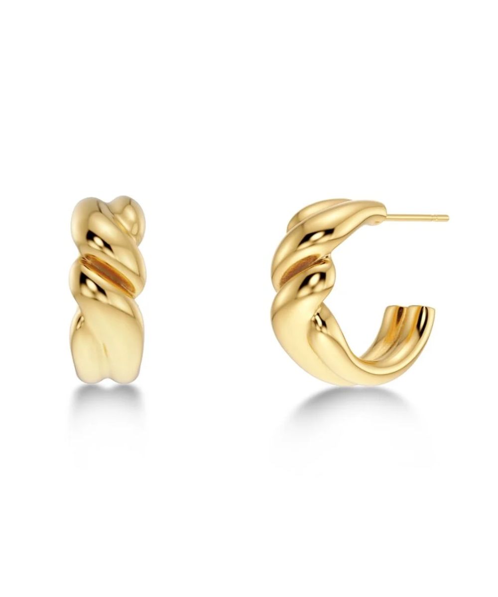 Edblad Twist Hoops S Gold - Bilde 2