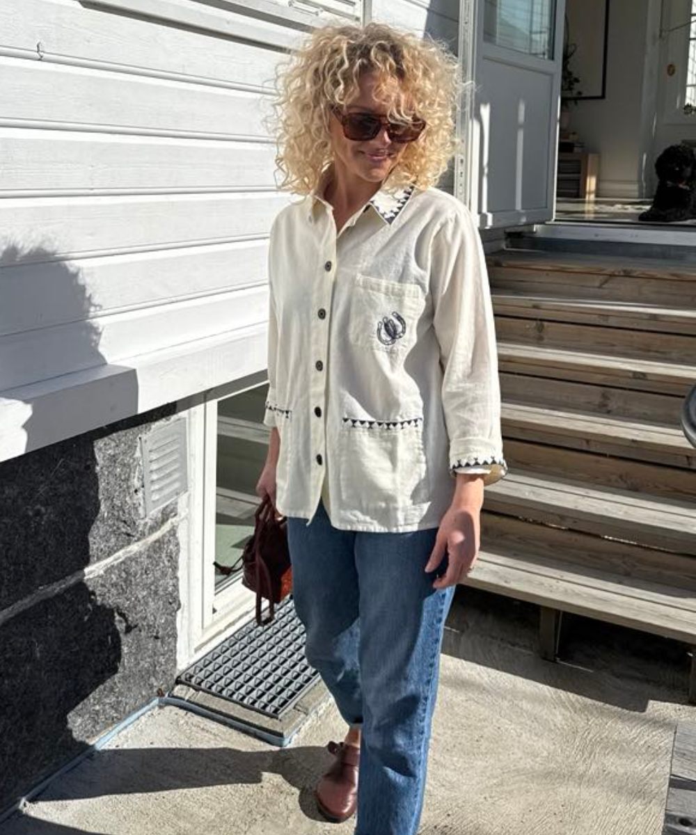 HABIBA Polly Embroidery Jacket Vanilla