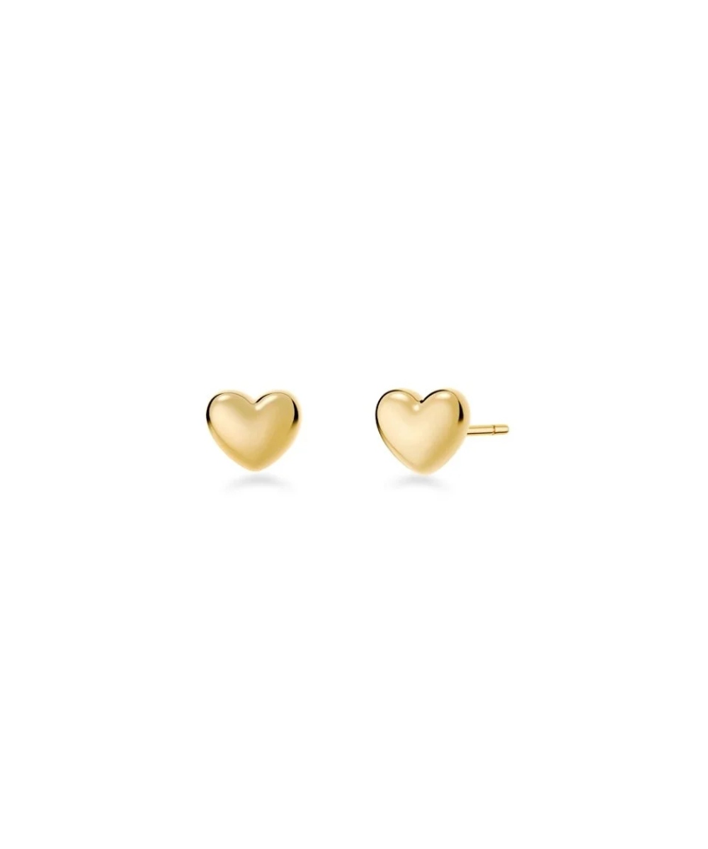 Edblad Barley Øredobber Heart Gull