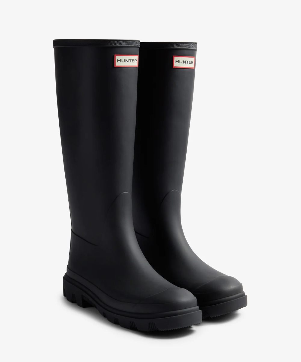 HUNTER Unisex Downpour Tall Regnstøvel Sort