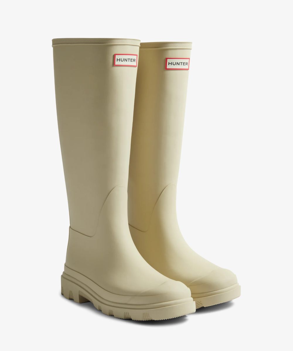 HUNTER Unisex Downpour Regnstøvler Gravel Offwhite