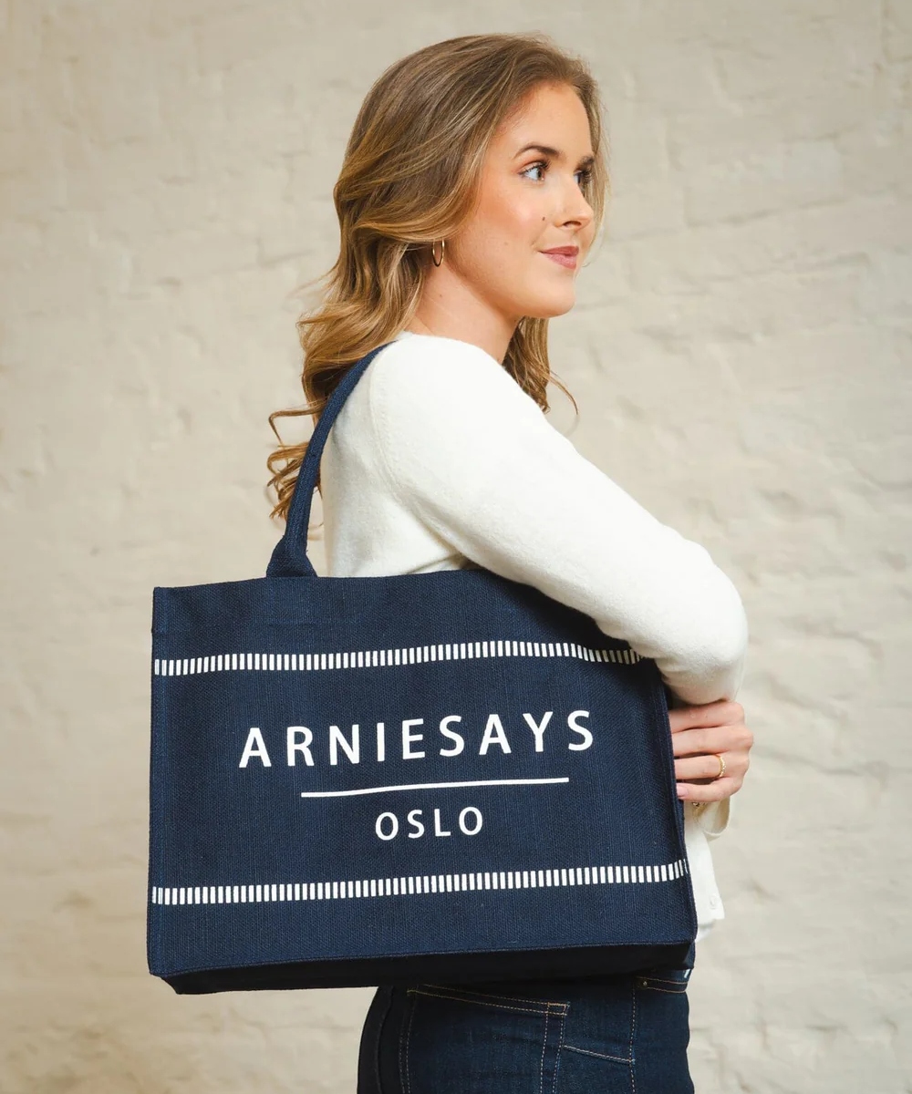 Arnie Says Riviera Shopper Mørk Blå