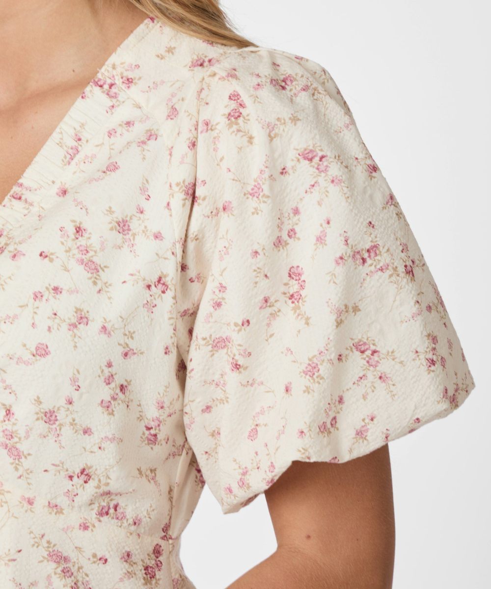 Neo Noir Illana Print Kjole Dusty Rose